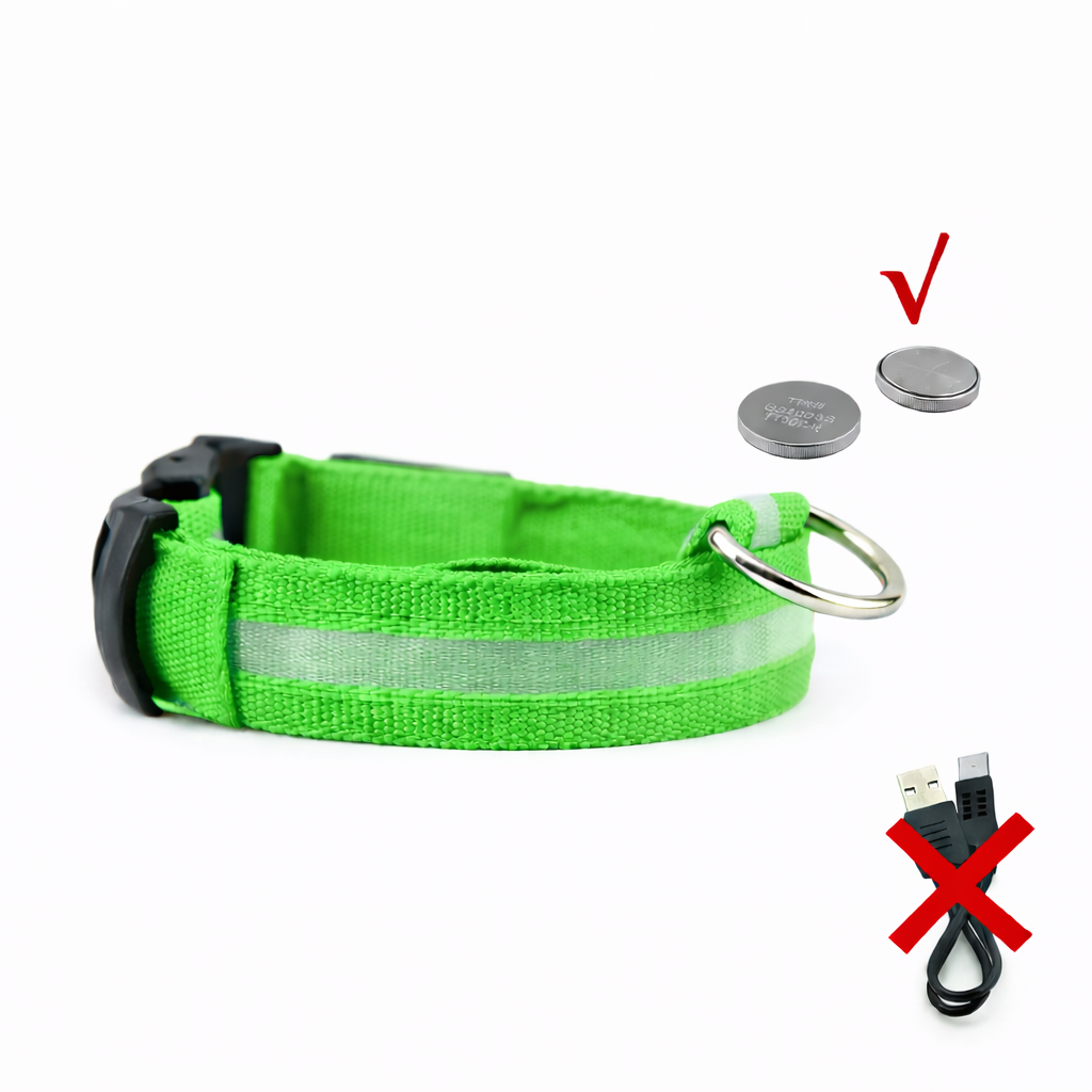 LED Light-Up Dog Collar & LED Safety Light | Pawenex