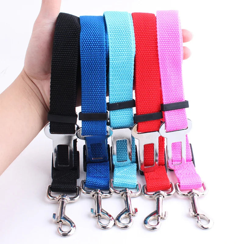 Pawenex Adjustable Car Seat Belt for Dogs &amp; Cats – Vehicle Safety Harness Leash 