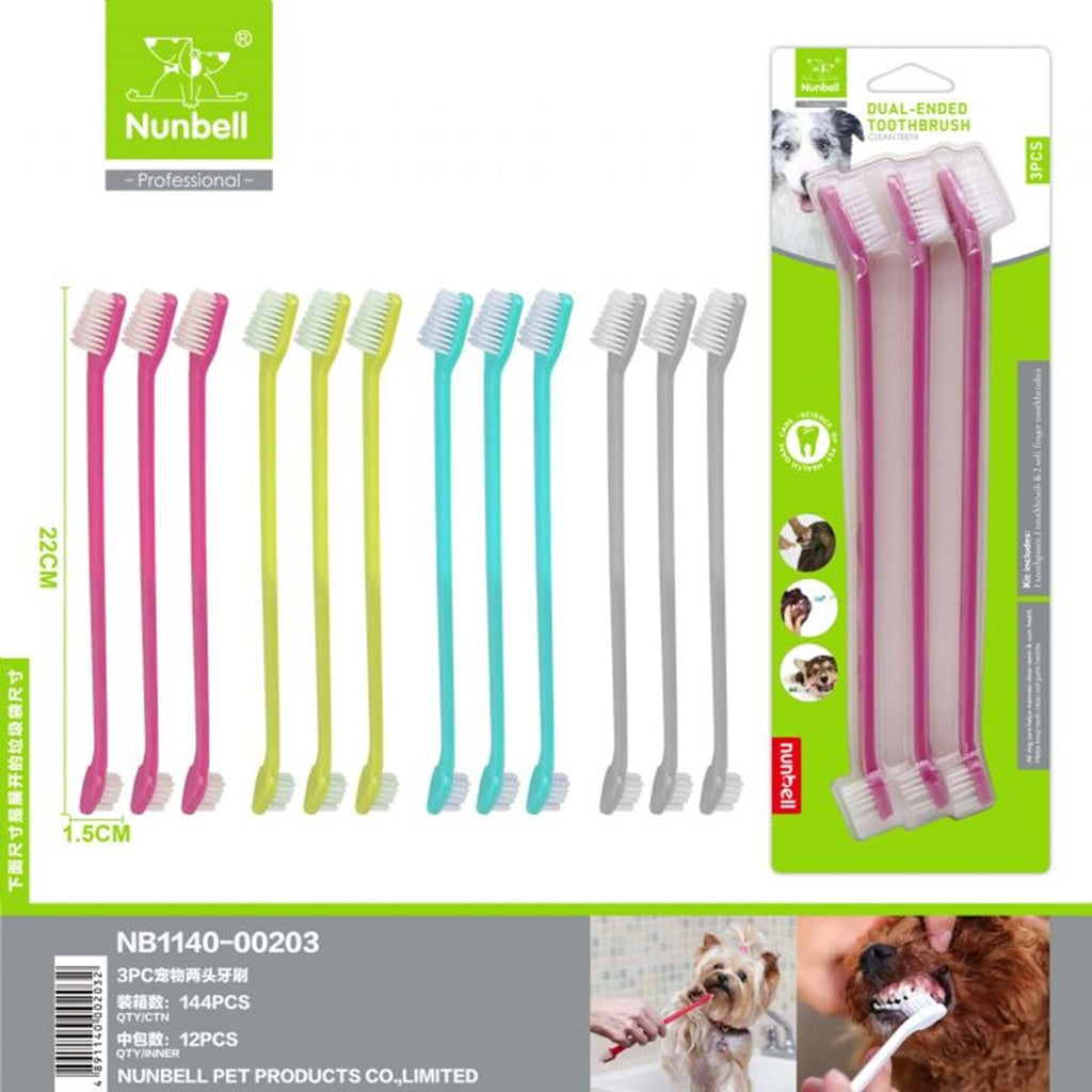Kedi Köpek Diş Fırçası 22Cm 3Lü